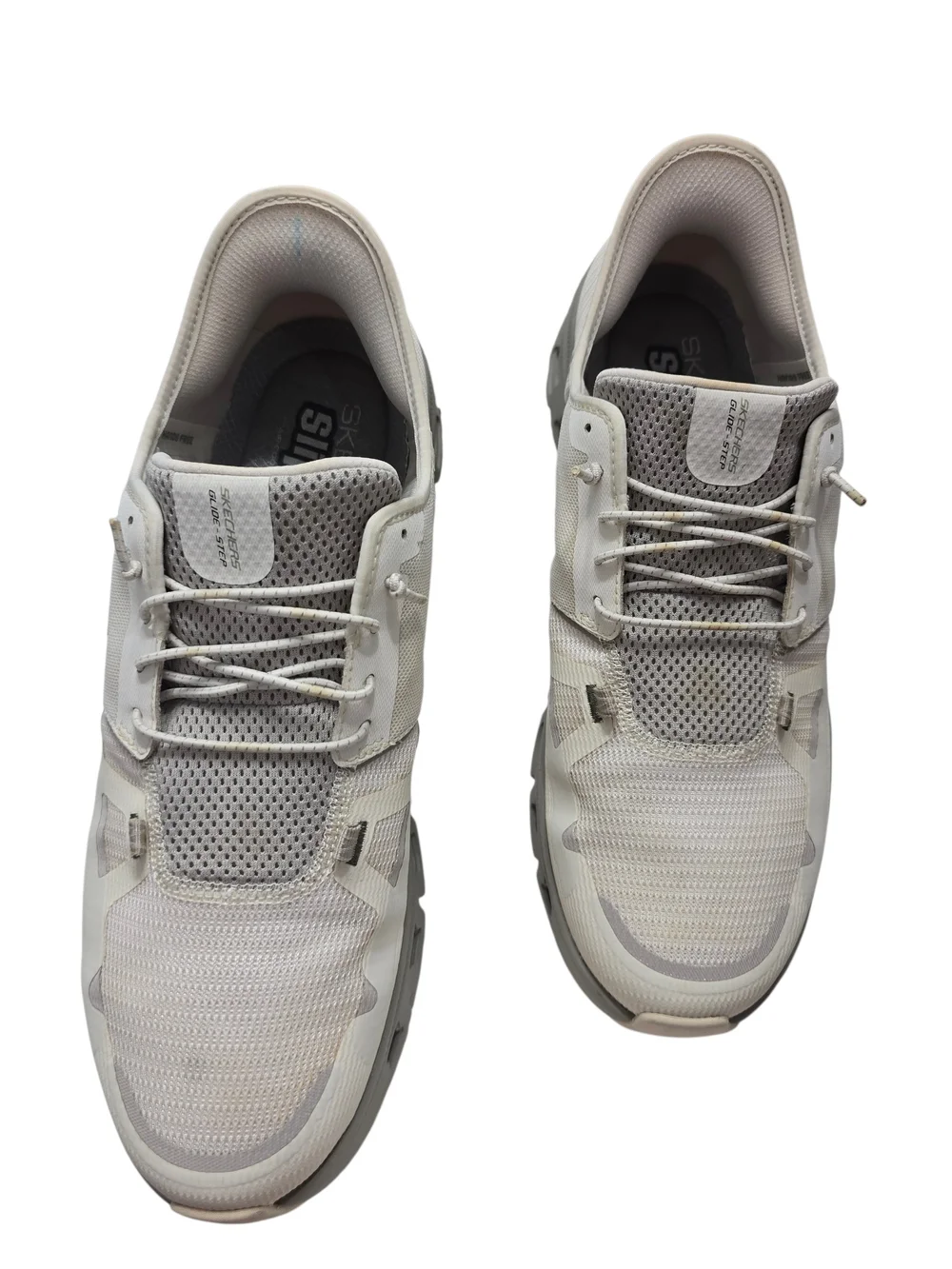 Skechers Slip-ins Men’s White/Gray Glide-Step Sneakers Size 13